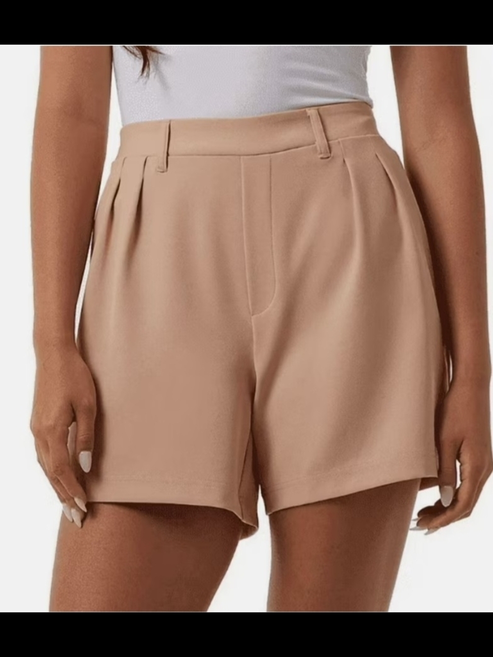 NWT 32 Degrees Women Pleated Pull On Short ORANGE (SIZE: XL)